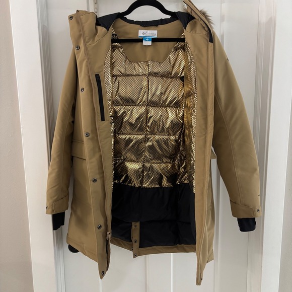 Columbia Women's Little Si™ II Insulated Parka winter coat w Faux Fur Hood Small - Picture 7 of 11